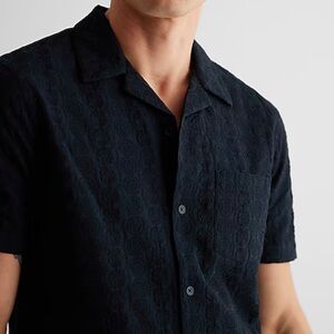 Express embroidered Black shirt